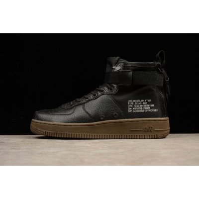 Nike Erkek Sf-af1 Mid Siyah Kaykay Ayakkabı Türkiye - 5W3BKITY